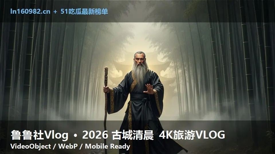 鲁鲁社Vlog · 2026 古城清晨 4K旅游VLOG