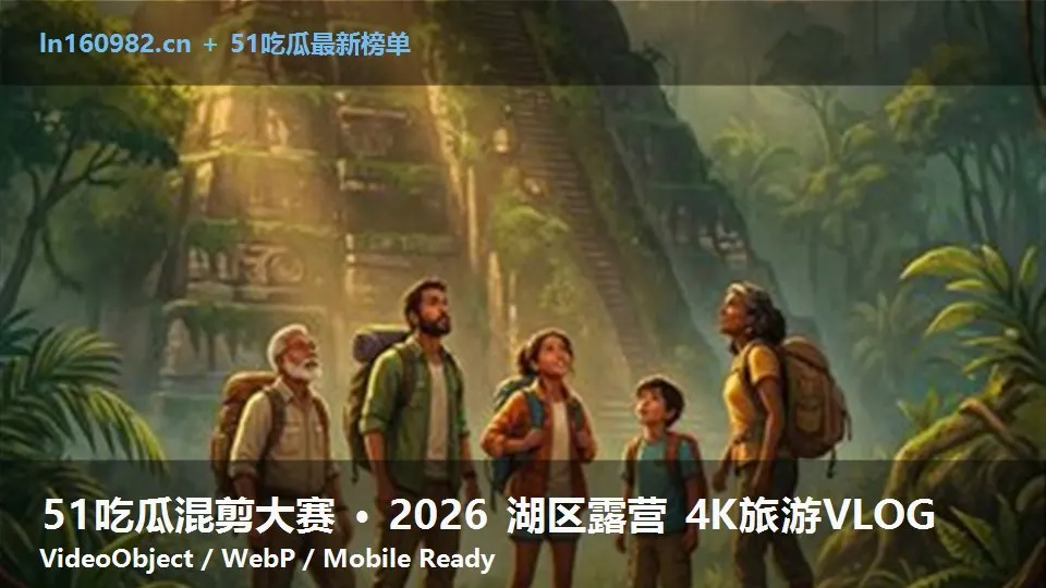 51吃瓜混剪大赛 · 2026 湖区露营 4K旅游VLOG